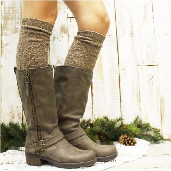 Catherine Cole Studio Accessories - Brown Tweed Knee High Socks